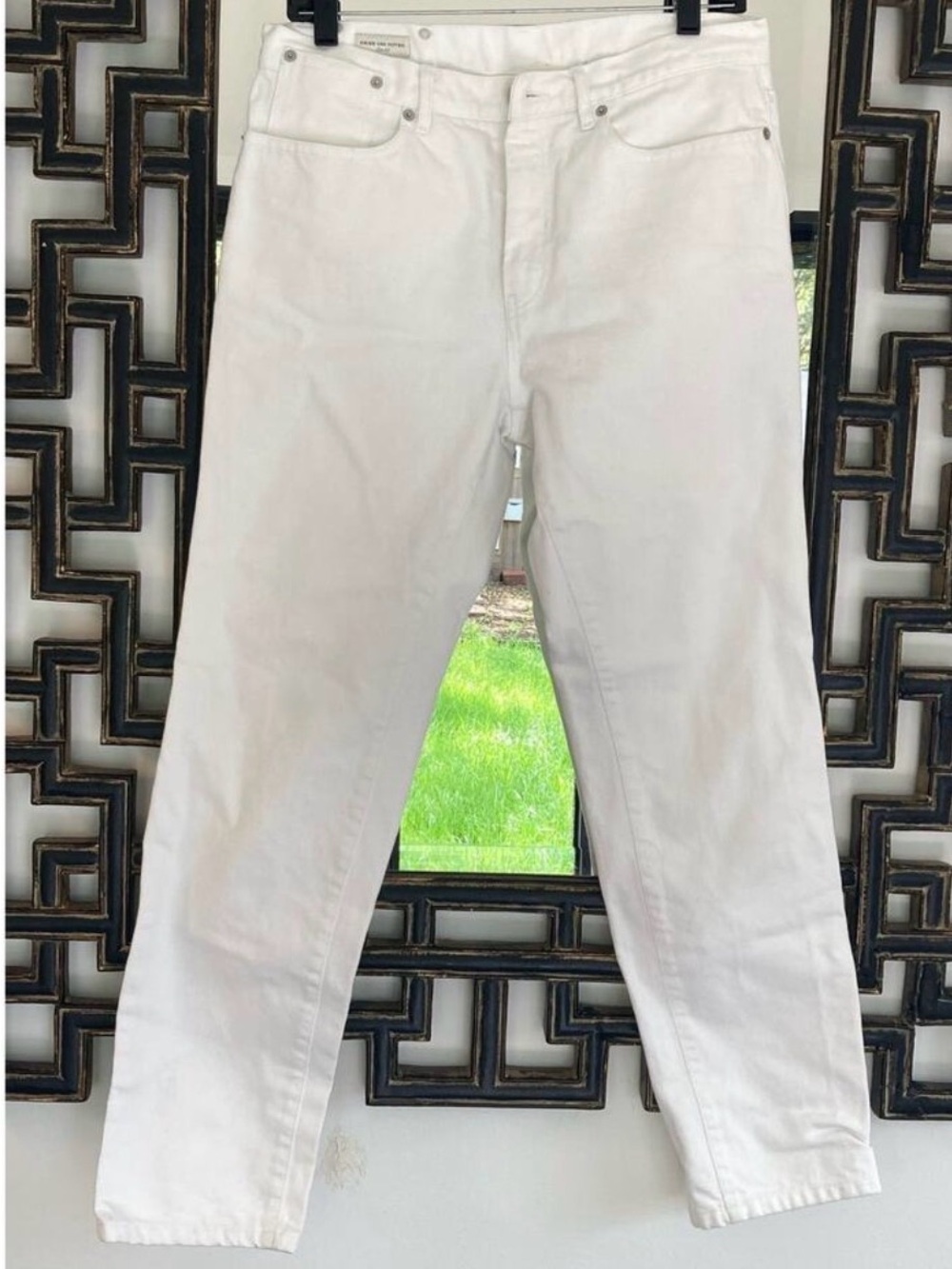 Dries Van Noten White Denim Jeans Straight Ankle Perry ~ Sz 29 NWT